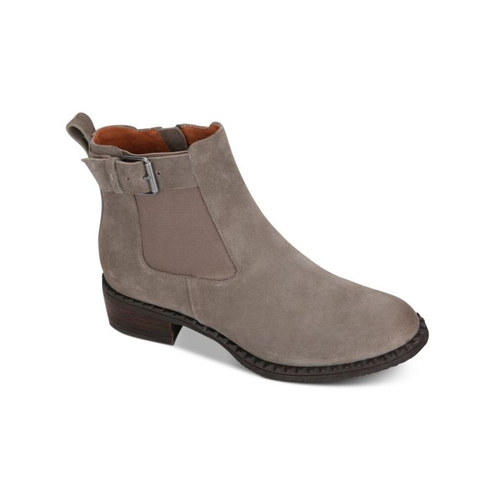 GENTLE SOULS KENNETH COLE Womens Gray Best Chelsea Leather Booties 8 M